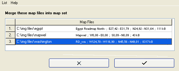 Merge IMG files into single map