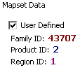 Mapset Data - FID, PID, RID