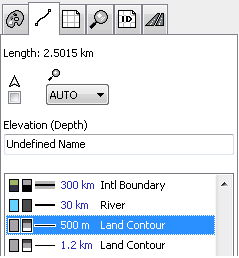 Land Contour Properties Tab
