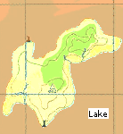 Lake polygon with hole